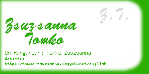 zsuzsanna tomko business card